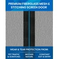 thumbnail image 3 of Easy Install Upgraded Magnetic Screen Door Mesh 38”x82” – Strong Magnets, Pet Tested, Keeps Bugs Out, 3 of 8