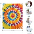 thumbnail image 4 of Colorful Rainbow Tie Dye Spiral Pattern Blanket,Comfortable Soft Lamb Wool Throw Blanket,All Season,Warm Lightweight Blankets for Sofa Bed Couch Living Room Chair,30"x40", 4 of 4