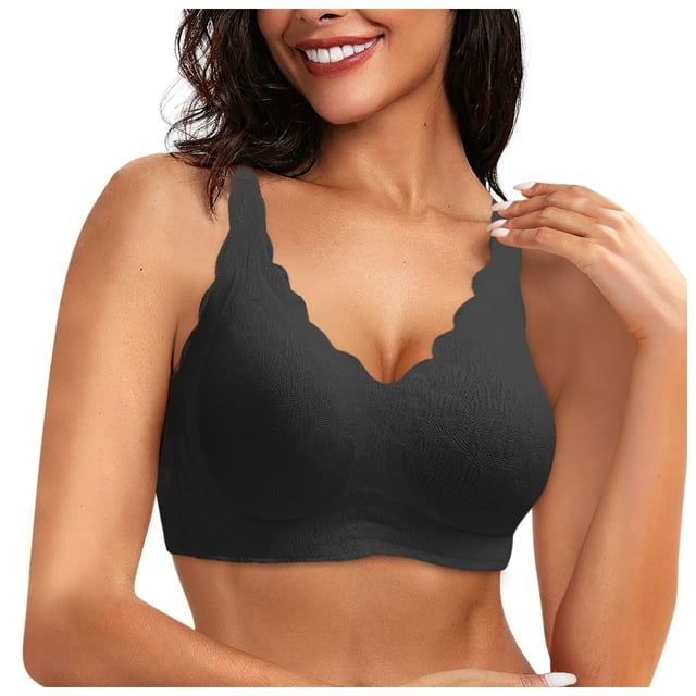 FhsagQ Bra Bras for Women 2 Piece Strappy Women Comfort Plus Size Unpadded Lace Underwear Adjustable Breathable Underwire Bra Womens Bras Crotchless Pantie Plus Size Bras for Women 5Xl Black XXXXL