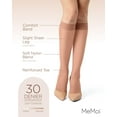 thumbnail image 3 of MeMoi Women's Light Support Knee Highs - Womens - Female, Queen 10-13, Honey, 3 of 8