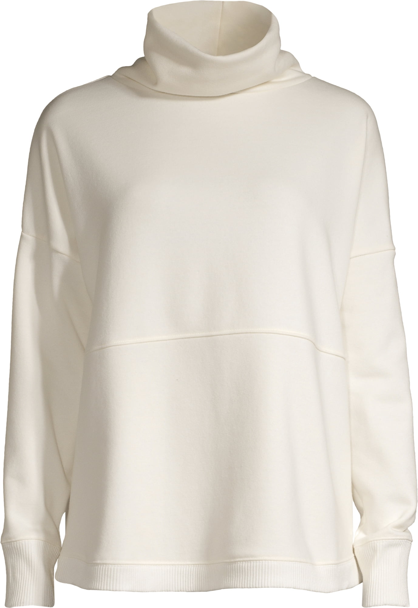 cowl neck athletic sweater