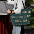 thumbnail image 4 of Wukai Big Machine Print Zipper Bag,large Beach Tote Bag,Waterproof Sandproof Bag,Grocery and Picnic Tote Travel Bag, 4 of 5