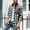 #White, variant on DPTALR Men's Casual Fashion Button-Down Checkered Long Sleeve Turndown Collar Elastic Waist Shirt,Green,Big and Tall Men XXXL