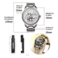 thumbnail image 2 of Relojes Para Hombre Cuarzo Inoxidable Con Fechador +caja, 2 of 5