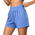 thumbnail image 7 of Horkkom Shorts for Women High Waisted Straight Leg Running Shorts Ruched Workout Golf Athletic Shorts, S-3XL, 7 of 7