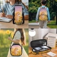thumbnail image 3 of Bulopur Girls 17 Inch Backpack Set, 4 Piece Sunflower Horse Print School Bookbag with Lunch Box, Water Bottle Holder and Pencil Case for Elementary, 3 of 8