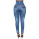 thumbnail image 4 of Pantalones pitillo elásticos de talle alto YONGSHENG Tipo lápiz para mujer, 4 of 5