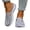 Gray, variant on Womens Closed Toe Backless Slip On Mules, Wide Foot Sandals for Women Dressy, Comfortable Flat Loafers for Office Travel Casual Summer