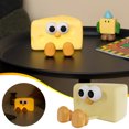 thumbnail image 1 of TopLLC Cheese Cheese Nightlight Rechargeable Silicone Bedroom Sleep Cure Department Pat Light Gift, 1 of 9