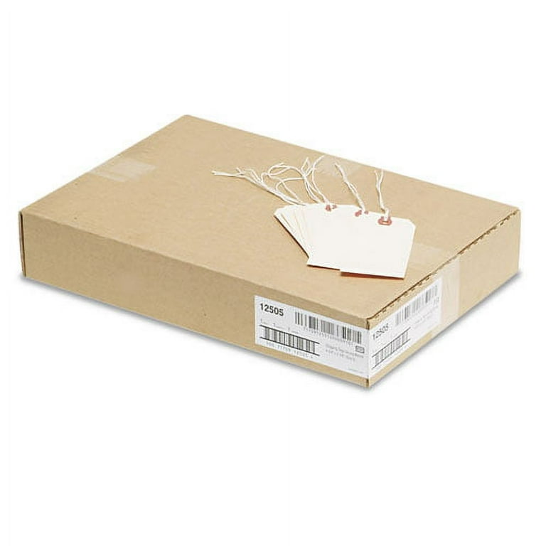 Strung Shipping Tags, 11.5 pt Stock, 4.75 x 2.38, Manila, 1,000/Box Strung Shipping Tags, 11.5 pt Stock, 4.75 x 2.38, Manila, 1,000/Box