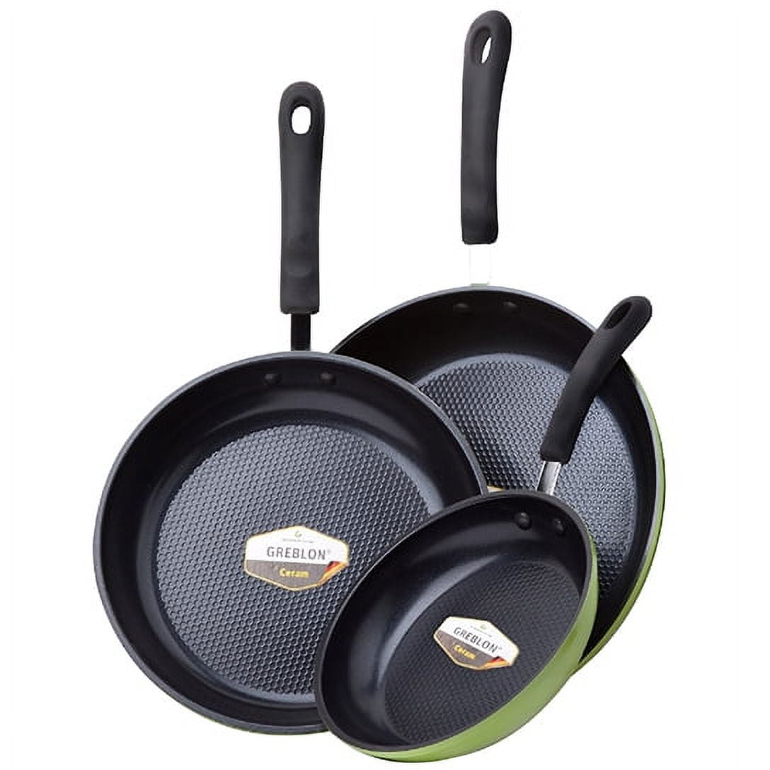  8 Green Ceramic Frying Pan by Ozeri – 100% PTFE, PFC