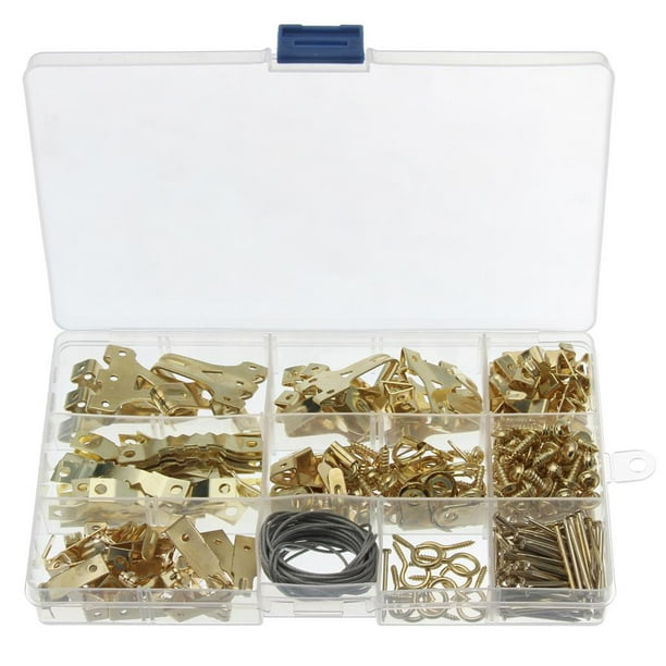 Ganchos Para Cuadros, Kit Para Colgar Cuadros, Colgadores Para Cuadros Resistentes, Ojos De Tornillo Para Cuadros 282 Uds. Sweethay TO003313-00