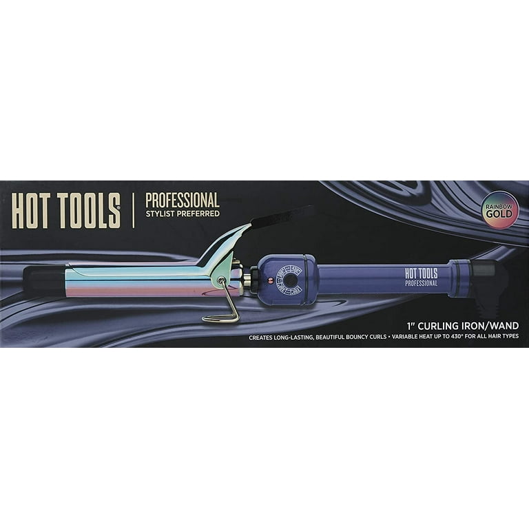 Hot Tools Professional Rainbow Gold Salon Curling Iron Size 1 Walmart
