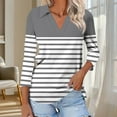 thumbnail image 4 of Trendy Saving Fall Shirts for Women Womens Shirts Fall Boho Women's 3/4 Sleeve Tops Fall Womens Blouses Casual Plus Size my reorder list Fashion Gifts, 4 of 7