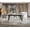 Laminam Bianco Statua Venato, variant on Dining Table MODENA 55(70)x31x29 Laminam Bianco StatuaMILAN Venato