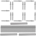 thumbnail image 1 of ZOUSSIQI Double-Head Skirting Thread Seamless Nail - Rust-Proof No Trace Skirting Thread Screws Set & Nail-Specific Sleeve Tool, Skirting Without Marks Nail, Invisible Security Screws CA919-62539, 1 of 8