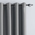 thumbnail image 3 of Hometrends Faux Silk 84" Grommet Room Darkening Window Curtain Panel, Pearl, 3 of 7