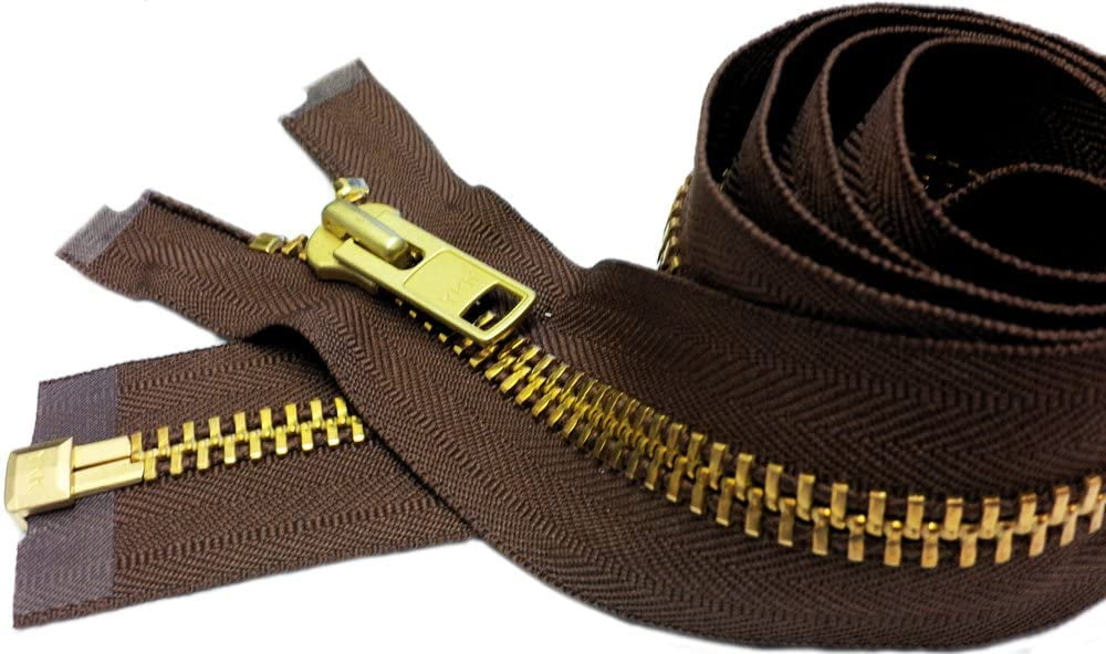 YKK 28" Extra Heavy Duty Jacket Zipper (Special Custom) YKK 10 Brass