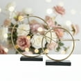 thumbnail image 4 of Alyssa Metal Round Table Ornament Set (Set of 2), 4 of 5