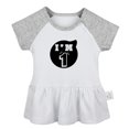 thumbnail image 5 of Pack of 2, Happy First Birthday & I'm 1 Funny Dresses For Baby, Newborn Babies Skirts, Infant Princess Dress, Toddler Frocks (Gray Raglan Dresses, 12-18 Months), 5 of 5