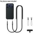 thumbnail image 1 of SharkTRUE Adjustable Crossbody Strap With Metal Accessories, Compatible With Any Phone Case, Classic Black Design, 1 of 8