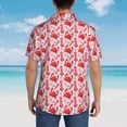 thumbnail image 4 of Sigee Crabs Starfish for Men’s Casual Beach Summer Shirts Funky Hawaiian Shirt for Men Hawaiian Shirts,Medium, 4 of 7