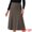 Dark Coffee, variant on DARING DIVA Women's A-Line Skirts Stretchy Sweater Midi Skirt M Dark Gray