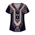 thumbnail image 5 of Itsame Short Shirt Sleeved Tops for Womens T-Shirt Printed V-neck Blouses Black Size S, 5 of 5