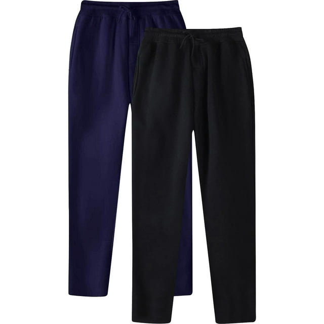 ockets2pc Sweatpants for Men Fall Athletic Workout Drawstring Elastic Waist Pant Loose Casual Straight Leg Trousers with P