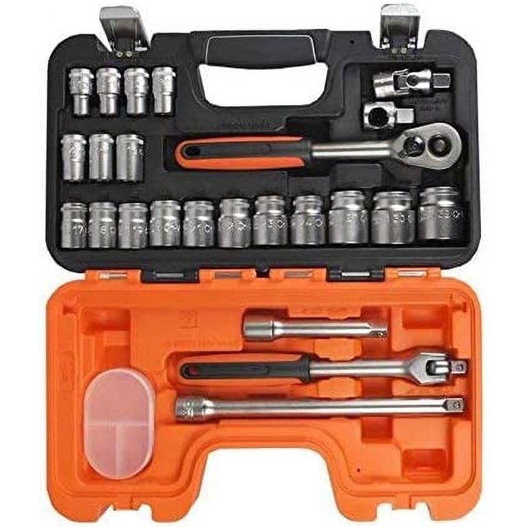 Bahco - S240 Socket Set of 24 Metric 1/2in Drive - Walmart.com