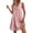 003Pink, variant on Womens Summer Linen V Neck Short Dresses 2026 Sleeveless Mini Dress Casual Tank Dress Sundress with Pockets
