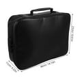 thumbnail image 2 of FESTFENDS File Organizer Document Storage Bag Black Canvas 1Pack, 2 of 6