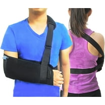 Arm Sling Shoulder immobilizer for Shoulder Injury with Back Belt Men & Women Shoulder Immobilizer Left and Right Arm Lightweight Rotator Cuff Arm Support for Elbow Wrist Injury -(Size L)