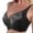 Black, variant on Women's Lace Thin Steel Ring to Close Pair of Milk Bra Women Bras Push Up Bralettes Full Coverage T-Shirt Bra, Size 105