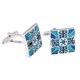 thumbnail image 4 of Gemelos de Tono Plateado Yuyangstore Mancuernas para hombre, 4 of 7