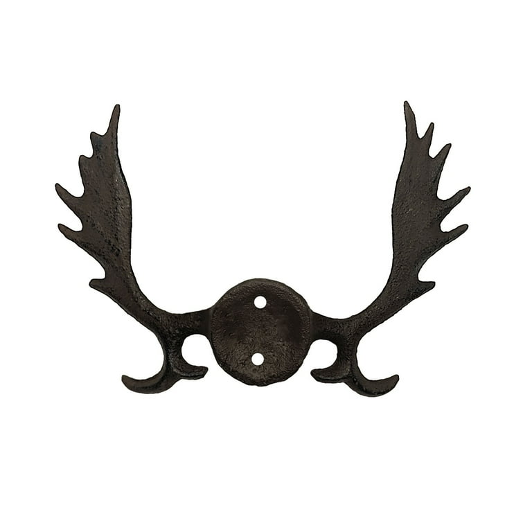 Moose Antlers Wall Mount Western Coat Rack Key Ring Hooks Living Room Home Decor Moose Antlers Wall Mount Western Coat Rack Key Ring Hooks Living Room Home Decor