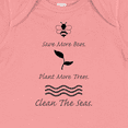 thumbnail image 4 of Inktastic Save More Bees Plant More Trees Clean the Seas Boys or Girls Baby Bodysuit, 4 of 5