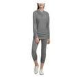 thumbnail image 3 of DKNY Womens Dolman-Sleeve Hoodie Sweatshirt, Grey, Small, 3 of 4