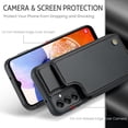 thumbnail image 3 of for Samsung Galaxy A14 4G 5G Case with Card Holder, Wallet Case for Women Men with RFID Blocking, Durable Leather Kickstand Magnetic Clasp Shockproof Phone Case for Samsung Galaxy A14 4G 5G, 3 of 11