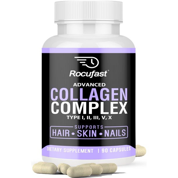Multi Collagen Pills (Types I, II, III, V & X) Collagen Peptides