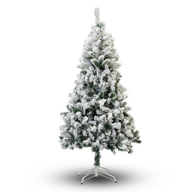 Perfect Holiday Artificial Snow Flocked Christmas Tree 5 Ft - Walmart.com