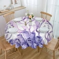 thumbnail image 2 of Herb Plant Flower Round Tablecloth Wedding Hotel Table Cover Holiday Dining Table Waterproof Tablecloth, 2 of 5