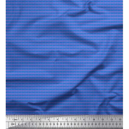 Soimoi Viscose Chiffon Fabric Headphone Shirting Print Sewing Fabric Yard 42 Inch Wide