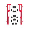 thumbnail image 1 of 1102R Spark Plug Wire Loom for Big Block Chevy, Red, 1 of 1