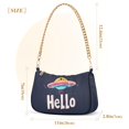 thumbnail image 3 of FORMRS Womens Shoulder Bag with Chain Strap Clutch Purse Cute Tote Handbag, Colorful UFO, 3 of 7