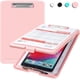 thumbnail image 1 of Portapapeles con almacenamiento rosa, portapapeles de almacenamiento de plástico con clip de perfil bajo, portapapeles de enfermería resistente con capacidad para 150 tamaño de carta Adepaton CZBG-ZC137, 1 of 7