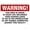 Warning Sign 3, variant on Warning Sign - 24 Hour Live Video Surveillance Alert, 8"x12" Aluminum Sign, Commercial Properties Public Spaces Security, Surveillance Notice