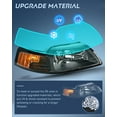 thumbnail image 5 of Nilight Headlight Assembly for 1999 2000 2001 2002 2003 2004 Ford Mustang Headlamps Replacement Black Housing Amber Reflector Driver and Passenger Side, 2 Years Warranty, 5 of 8