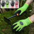 thumbnail image 1 of Guantes de Jardinería - Resistentes A Pinchazos Impermeables Transpirables de Poliéster, Verde MNFD, 1 of 6