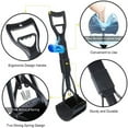 thumbnail image 7 of Pooper Scooper for Large & Medium, Small Dogs, Foldable Long Handle, Sturdy and Durable Great for Gravel, Grass, Concrete & Yard Spade, Easy to use Clean & Portable High Strength Material-Black, 7 of 7